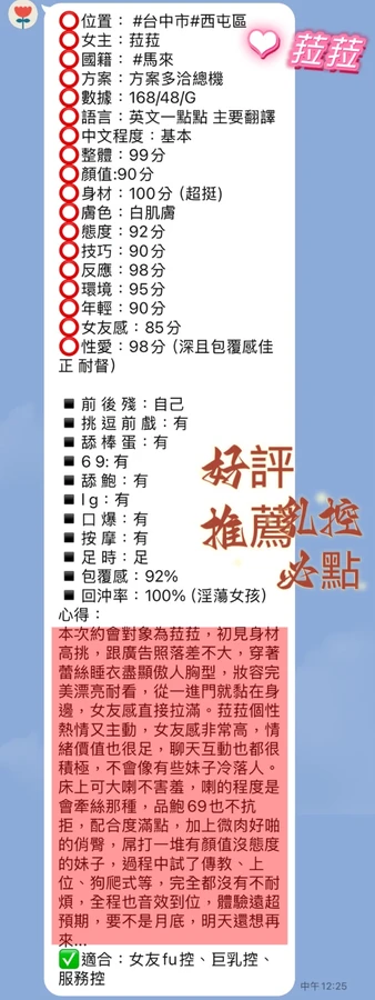 台中約砲-菈菈