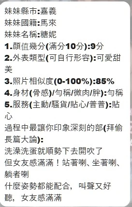 嘉義約砲-糖妮