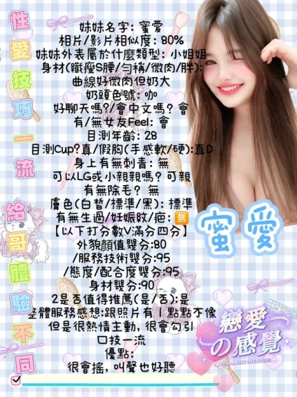 台南約砲-蜜愛